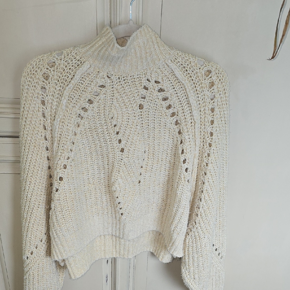 Free People Cream Sweater